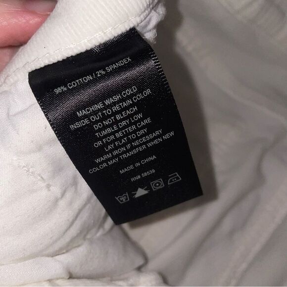 Kut from the Kloth Size 2 Mia Toothpick Skinny White Corduroy Pants - Picture 8 of 8